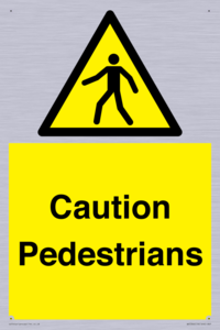 Caution Pedestrians